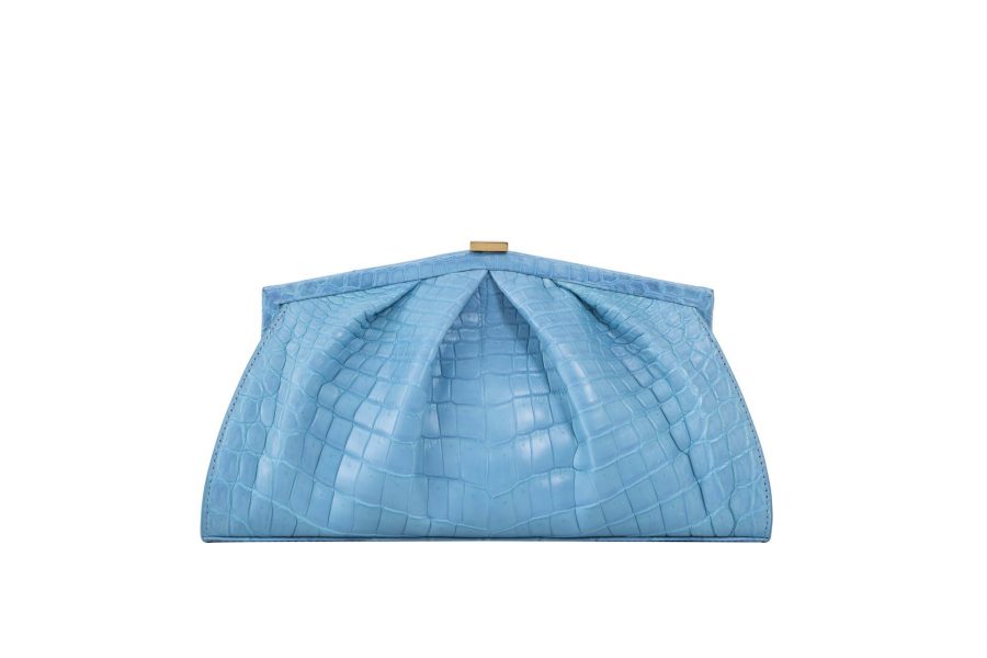 Muja Clutch Crocodile - Sky Blue