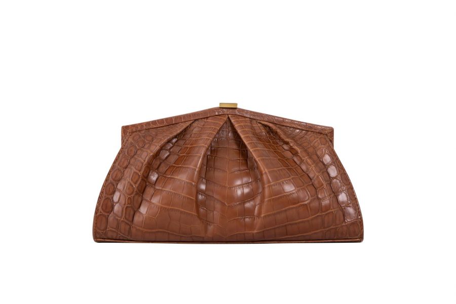 Muja Clutch Crocodile - Cognac