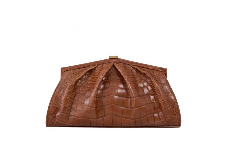 Muja Clutch Crocodile - Cognac
