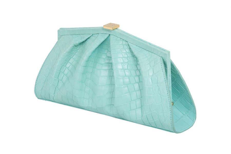 Muja Clutch Crocodile - Spearmint