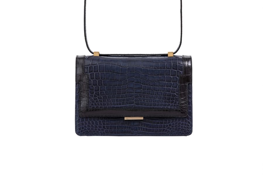 Choupette Crocodile - Navy Black