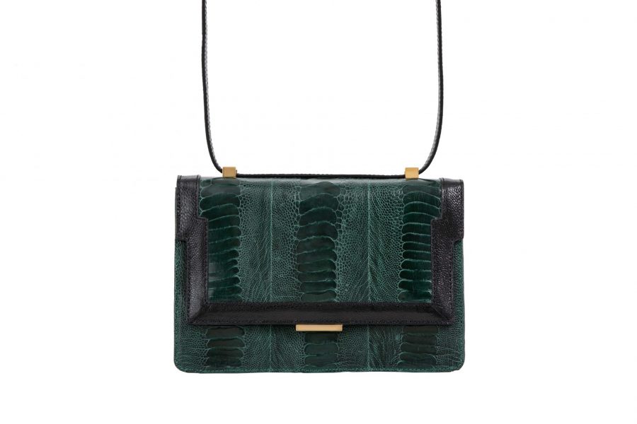 Choupette Ostrich Shin - Cyprus Green