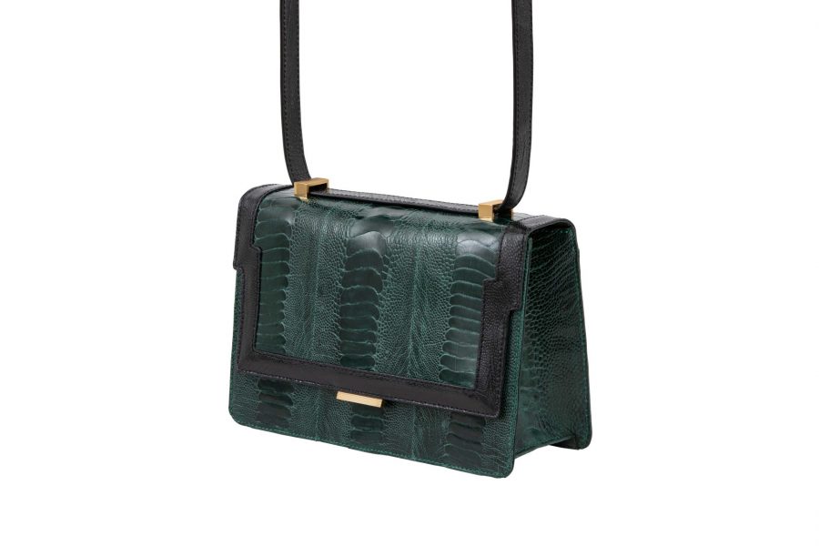 Choupette Ostrich Shin - Cyprus Green