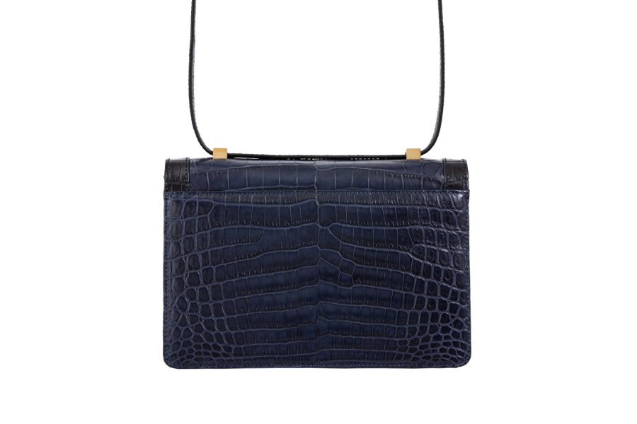 Choupette Crocodile - Navy Black