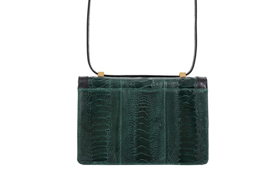 Choupette Ostrich Shin - Cyprus Green