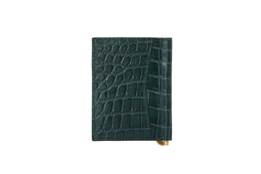 Men's Clip Cardholder Crocodile