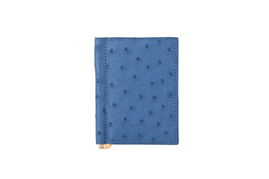 Men's Clip Cardholder Ostrich Quill