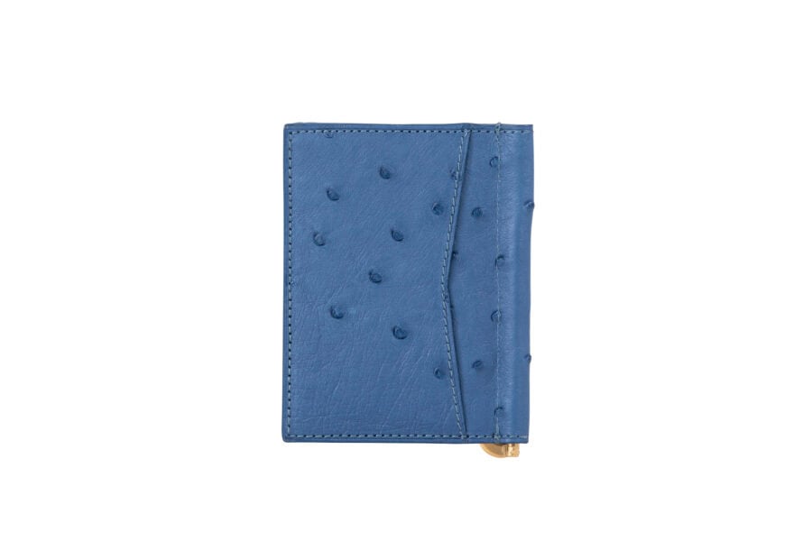 Men's Clip Cardholder Ostrich Quill