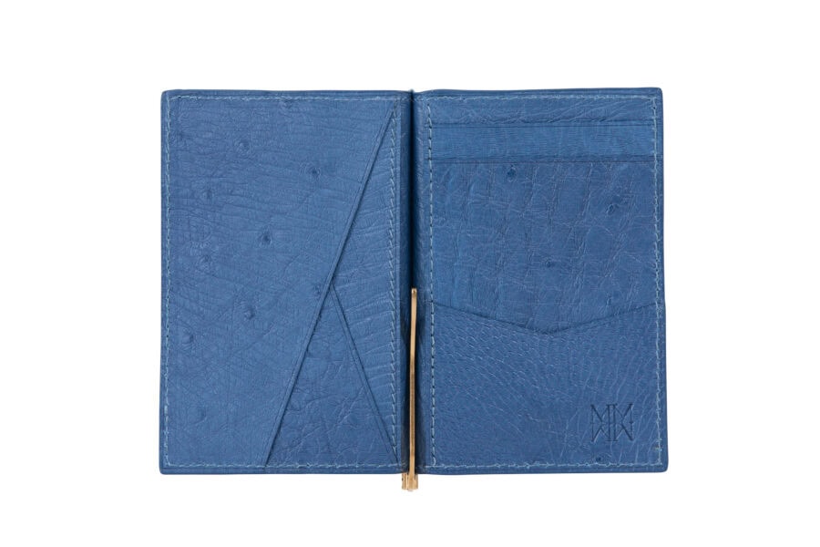 Men's Clip Cardholder Ostrich Quill