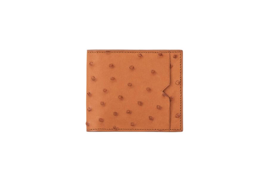 Men's Classic Folding Wallet Ostrich Quill