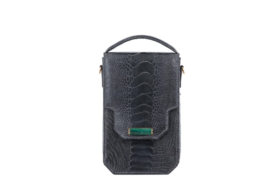 Phone Bag Ostrich Shin + Belt