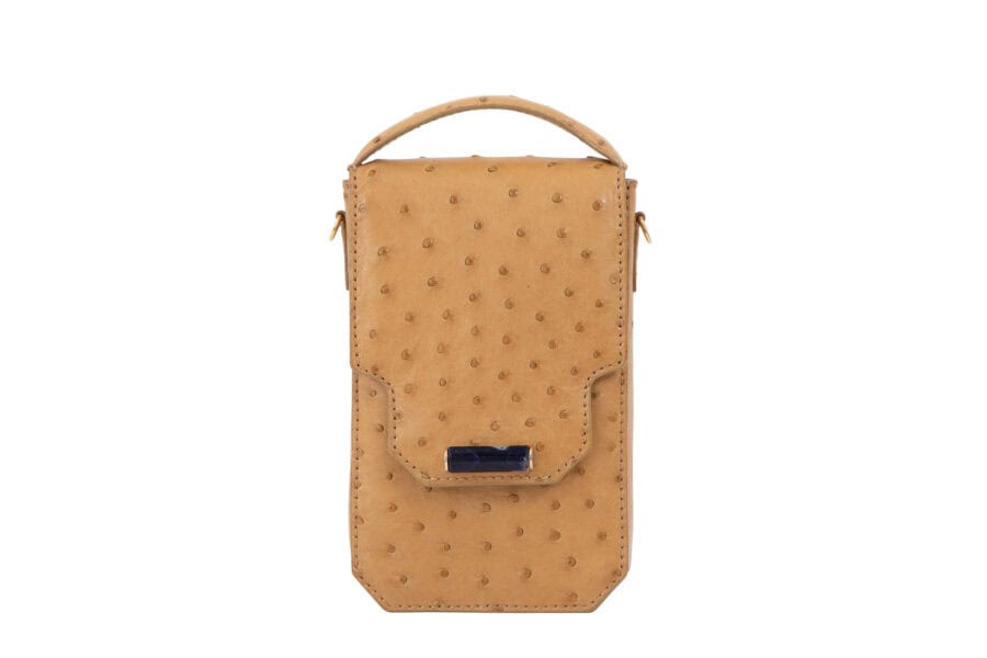 Phone Bag Ostrich Quill + Belt