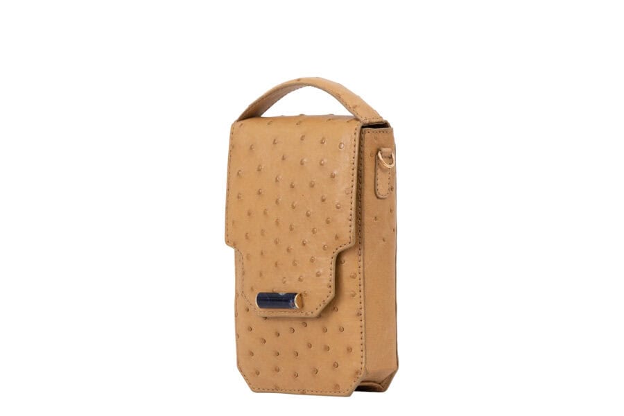 Phone Bag Ostrich Quill + Belt